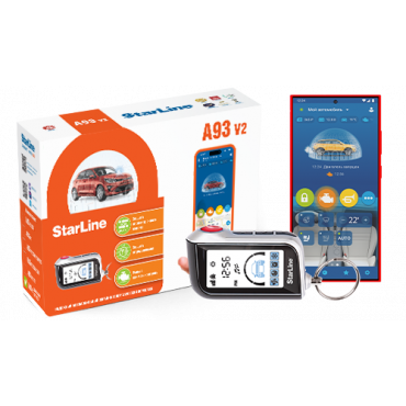 Автосигнализация StarLine A93 V2 2CAN+2LIN LTE ECO