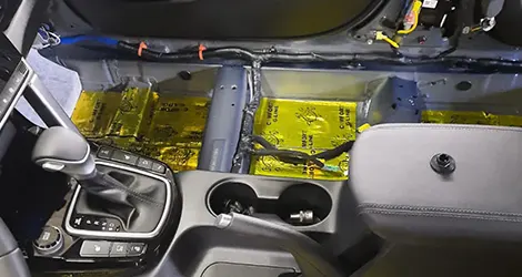 Контроль качества и фотоотчёт после шумоизоляции автомобиля
